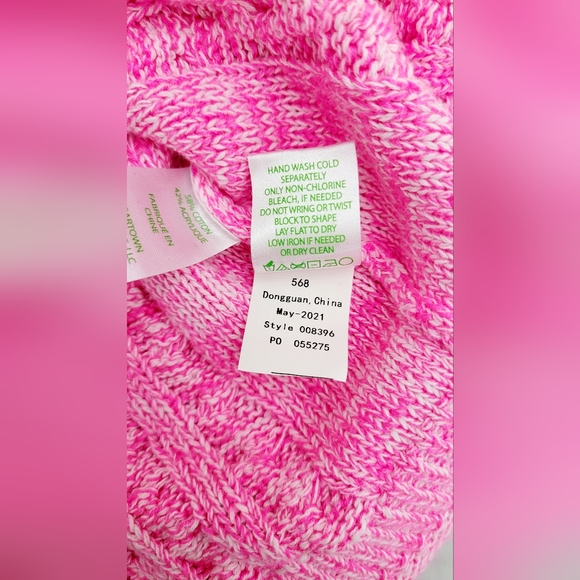 Women's Hot Pink Tunic Sweater - Long Sleeve Batwing Fall Winter Top, Loose Fit (Small)